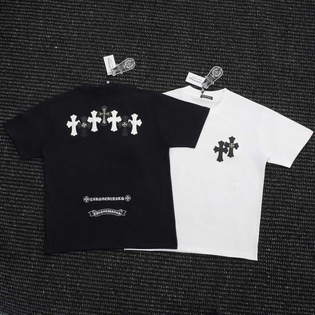 Chrome Hearts Contrast Cross Applique T-Shirt