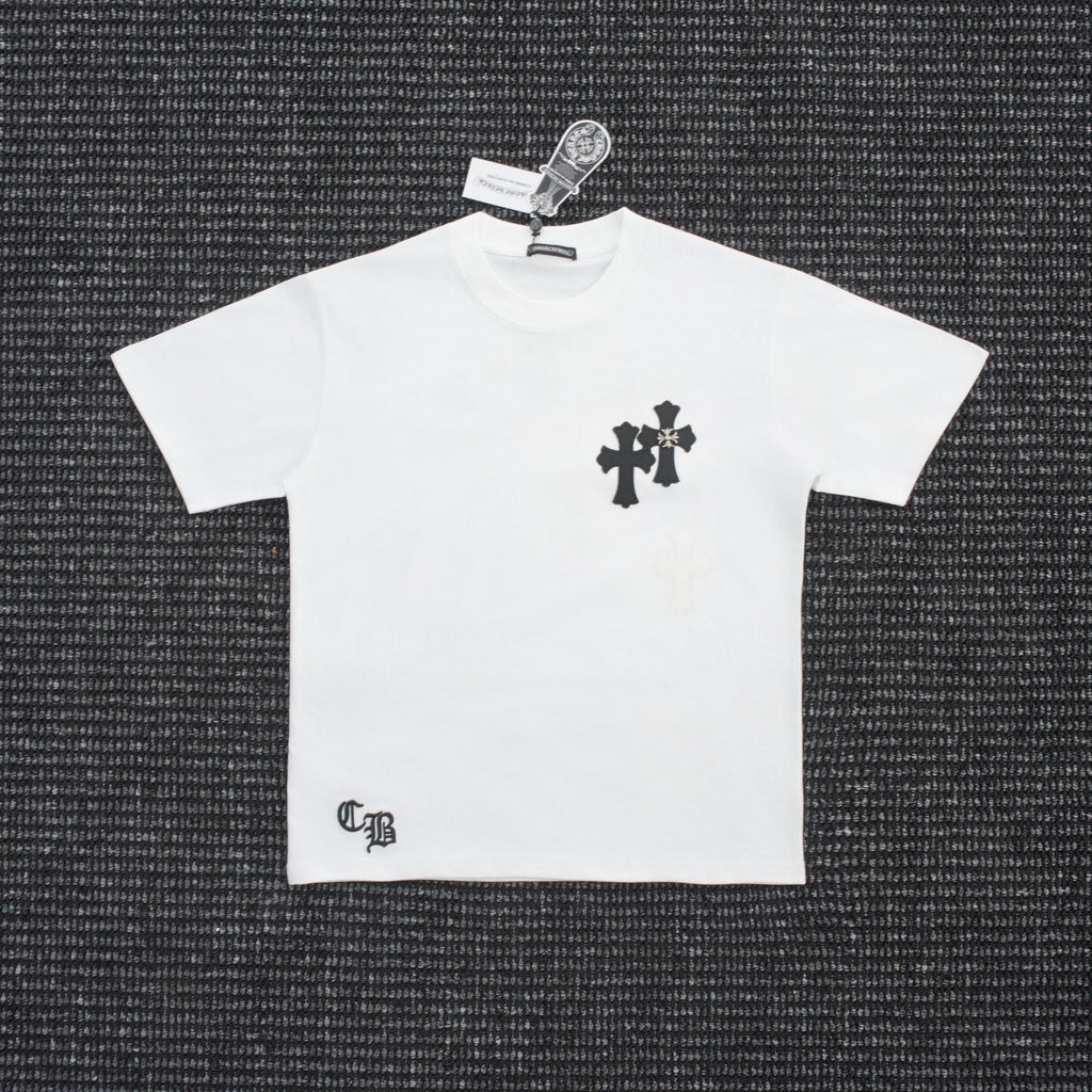 Chrome Hearts Contrast Cross Applique T-Shirt